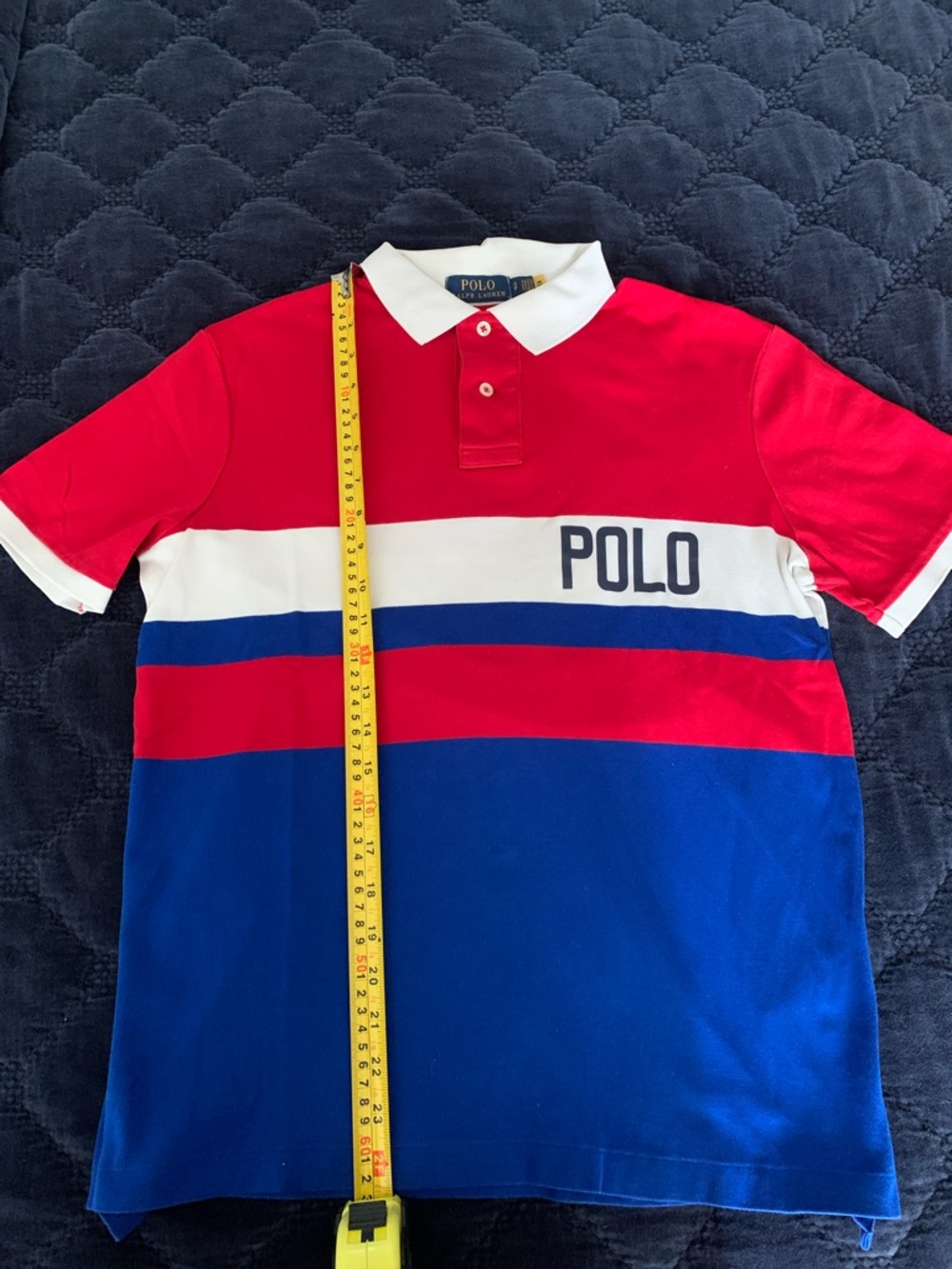 Ralph Lauren Women Red, White and blue Polo Shirt